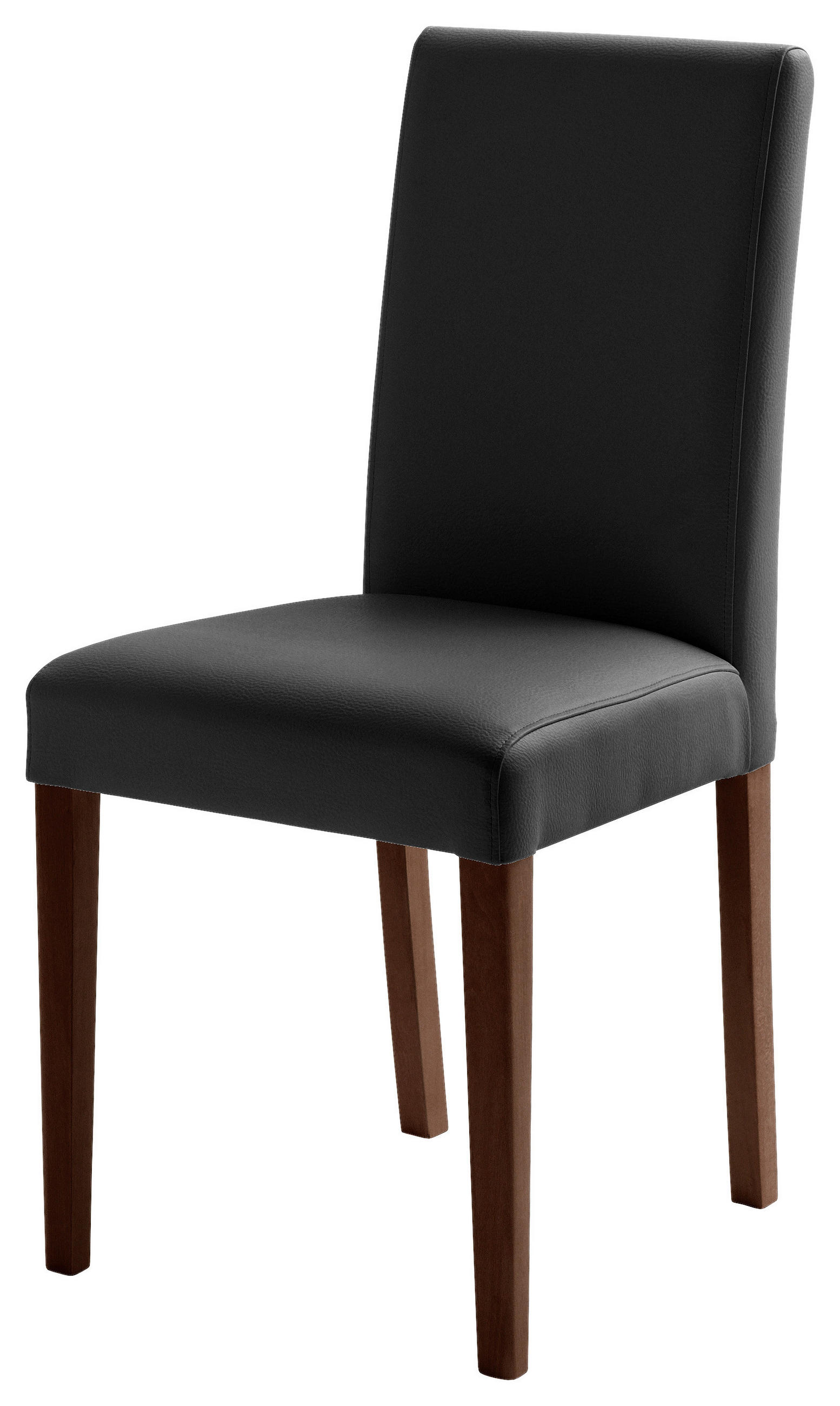 STUHL  in Lederlook Holz, Textil  - Buche Kolonial/Schwarz, KONVENTIONELL, Holz/Textil (44/92/57cm) - Carryhome
