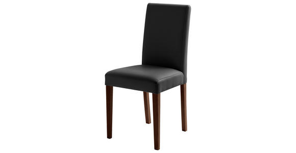 STUHL  in Lederlook Holz, Textil  - Buche Kolonial/Schwarz, KONVENTIONELL, Holz/Textil (44/92/57cm) - Carryhome