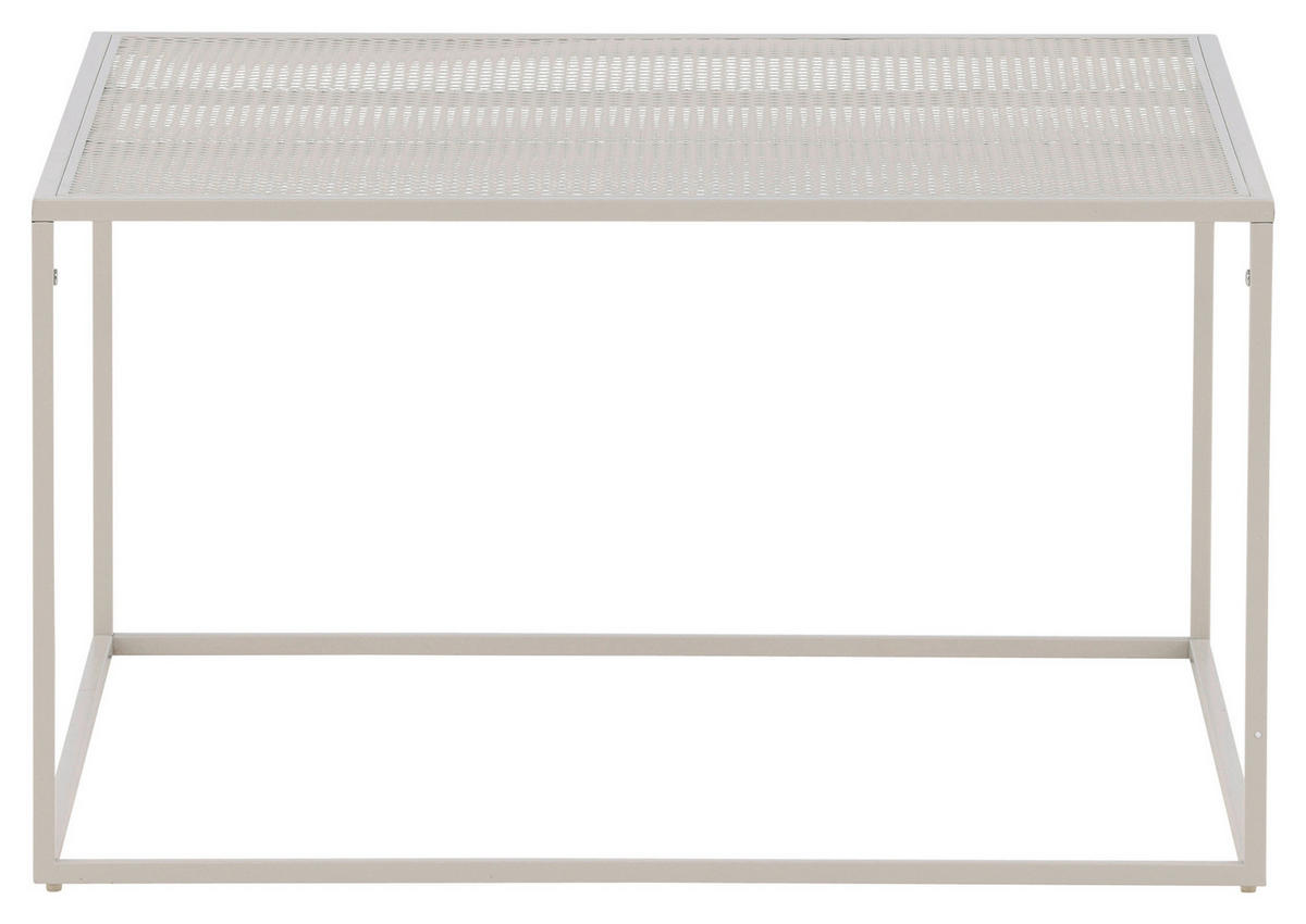 COUCHTISCH 80/80/45 cm quadratisch Beige  - Beige, Design, Metall (80/80/45cm) - Livetastic