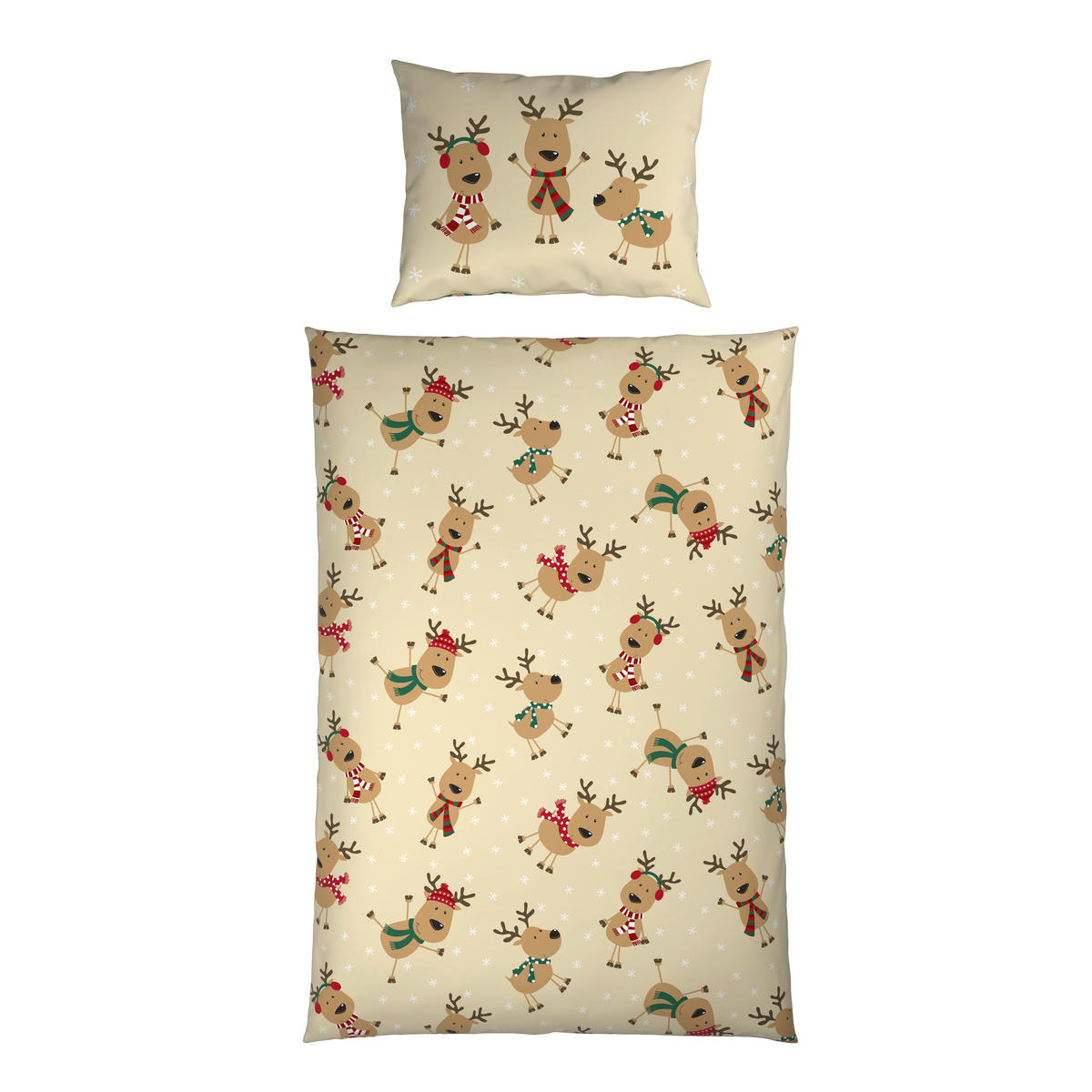 BETTWÄSCHE 2-teilig TANJA Satin 140/200 cm  - Beige, KONVENTIONELL, Textil (140/200cm) - Esposa