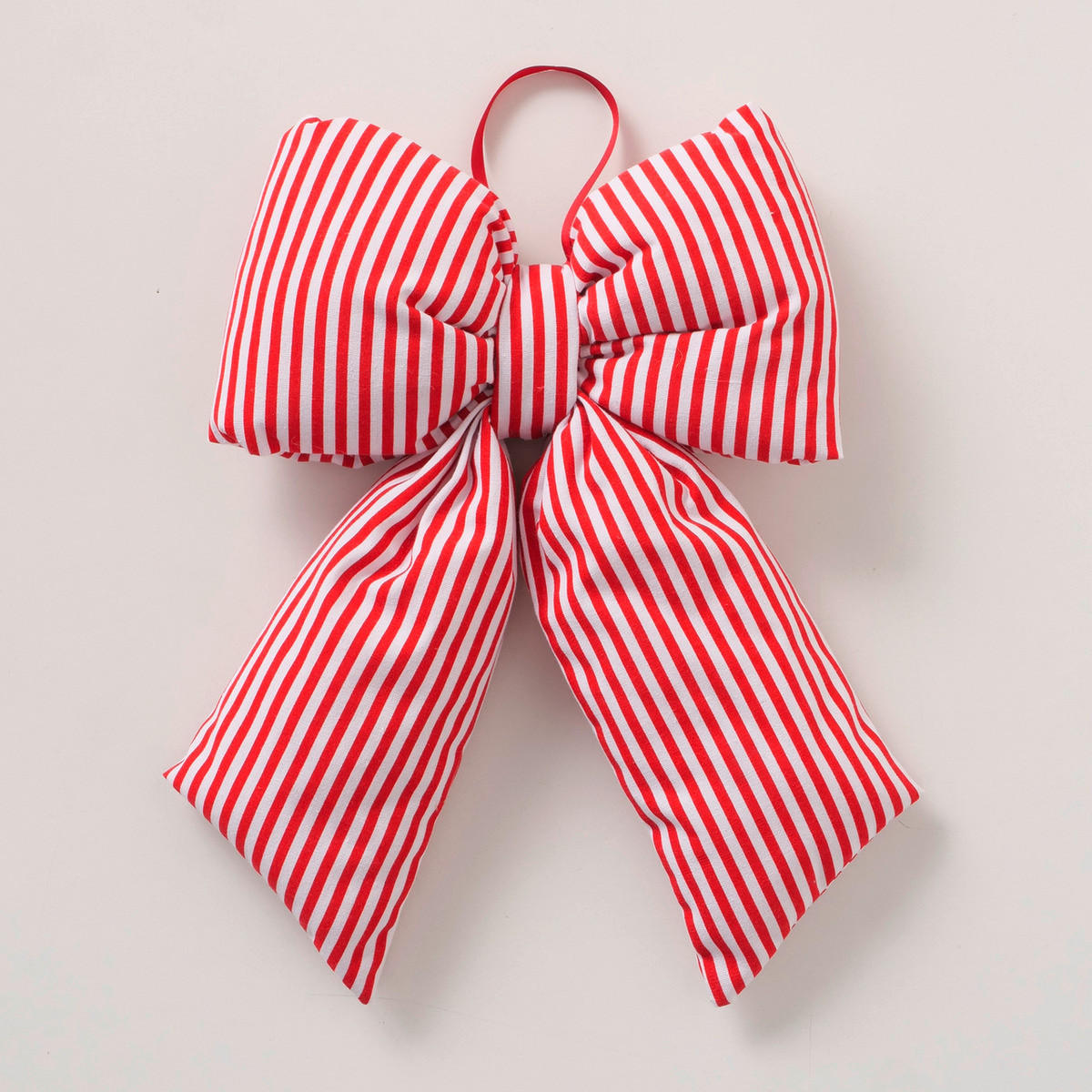 CHRISTBAUMANHÄNGER  - Rot/Weiß, Basics, Textil (38/32/8cm) - X-Mas