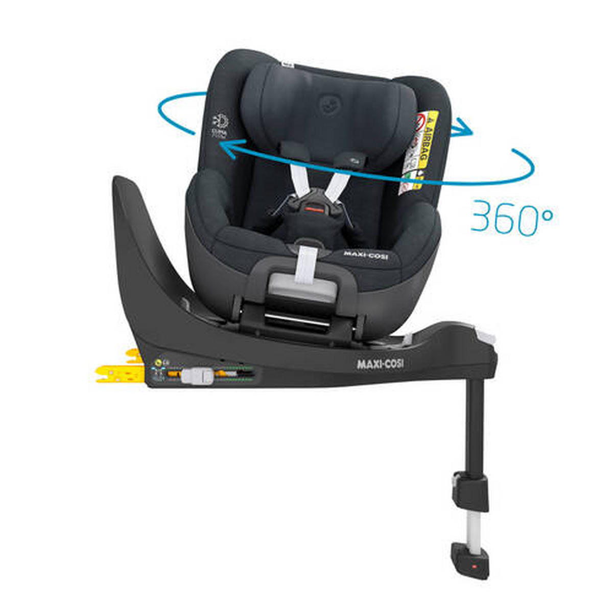 KINDERAUTOSITZ Pearl 360  - Anthrazit, Basics, Kunststoff/Metall (46/58/61cm) - Maxi-Cosi