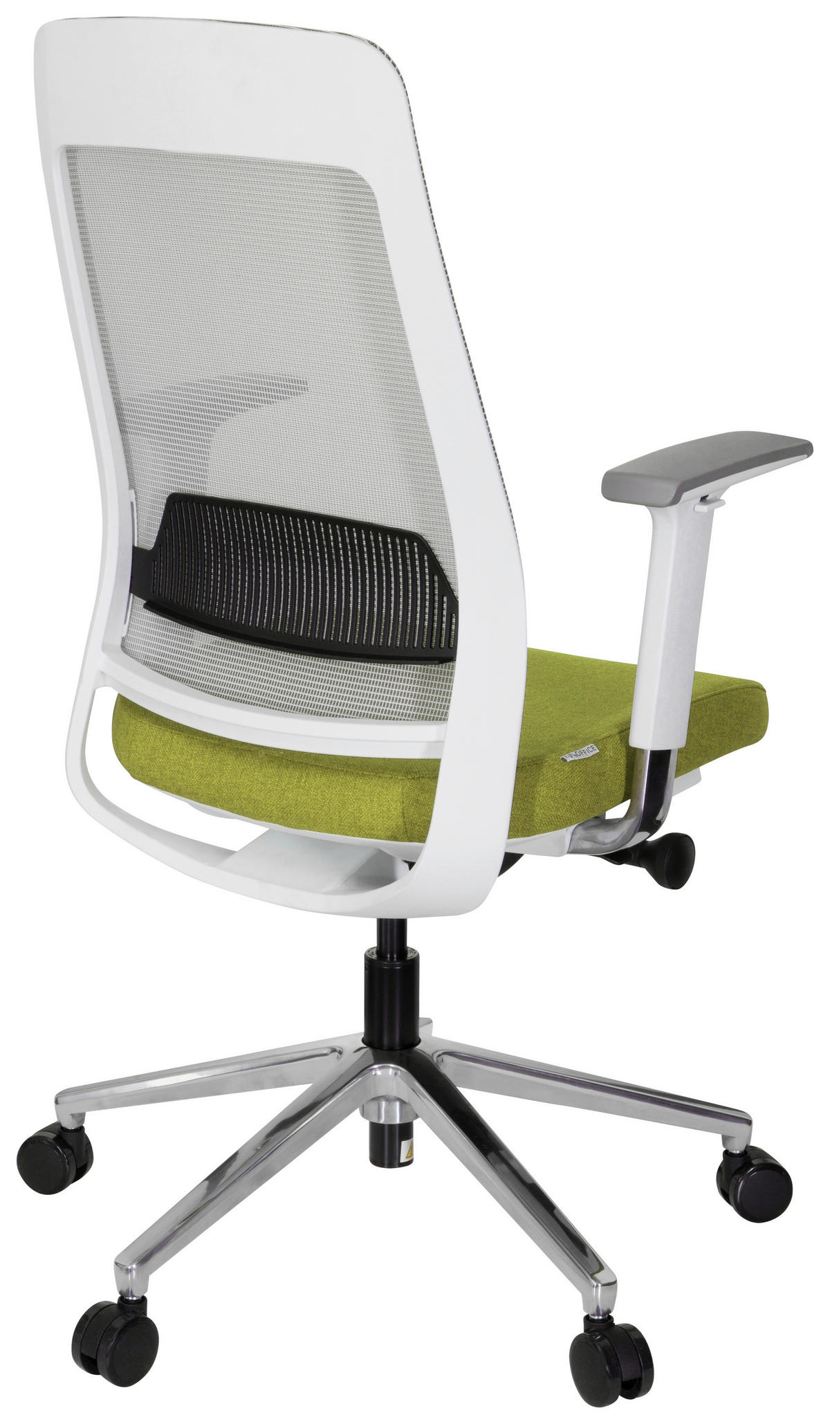 DREHSTUHL Netzbespannung, Flachgewebe Grau, Grün, Weiß  - Weiß/Grau, MODERN, Kunststoff/Textil (67/118/63cm) - MID.YOU