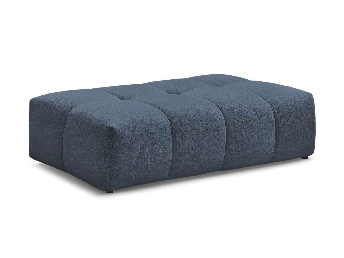 HOCKER EVEREST Flachgewebe Dunkelblau  - Schwarz/Dunkelblau, MODERN, Kunststoff/Textil (166/100/40cm)