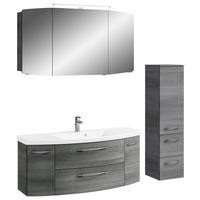 BADEZIMMER 4-teilig  in 151 cm  - Chromfarben/Graphitfarben, KONVENTIONELL, Glas/Holzwerkstoff (151cm) - Pelipal