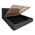 POLSTERBETT Lattenrost, Bettkasten Schwarz 180/200 cm  - Schwarz, KONVENTIONELL, Holz/Kunststoff (180/200cm) - Carryhome