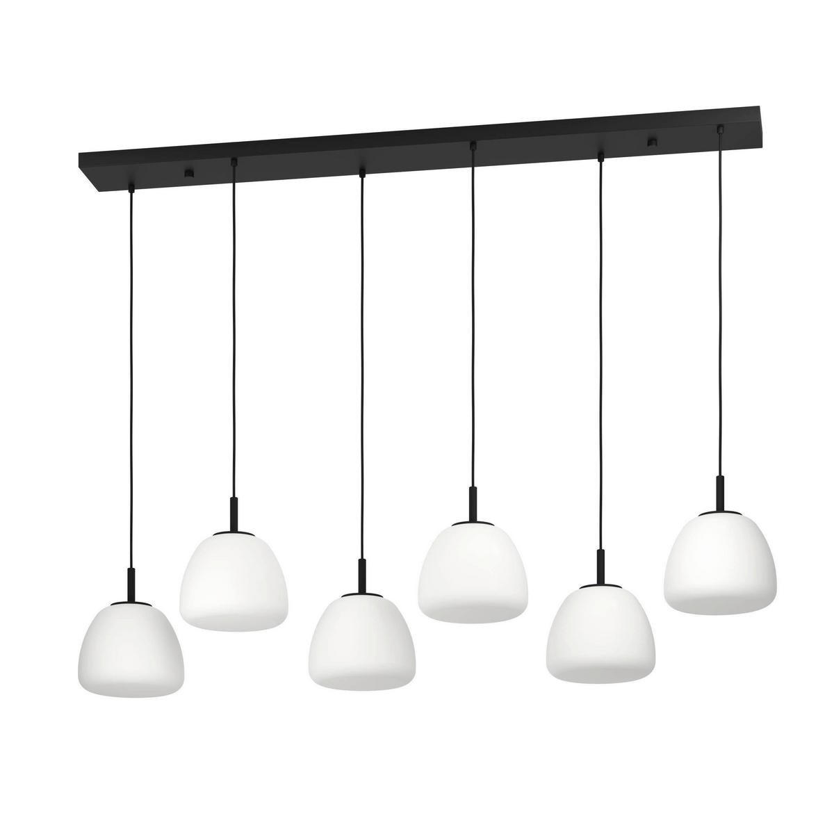 ZÁVĚSNÉ SVÍTIDLO,  22/150/145 cm - bílá/černá, Basics, kov/sklo (22/150/145cm) - Eglo