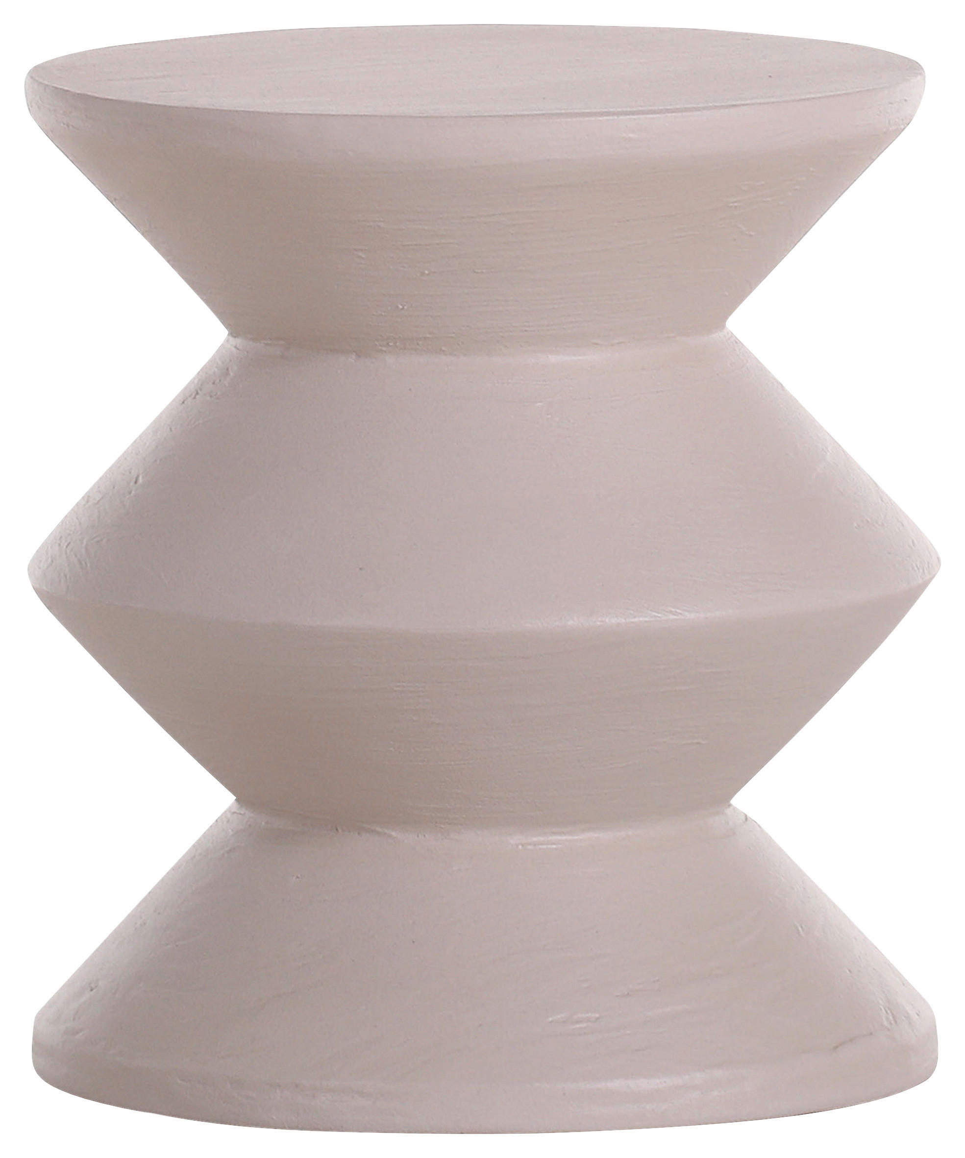BEISTELLTISCH 35/35/39 cm Mangoholz massiv Beige rund  - Beige, Design, Holz/Holzwerkstoff (35/35/39cm) - Carryhome