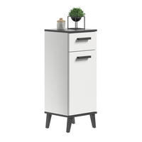 UNTERSCHRANK 34/87/31 cm   - Weiß/Grau, MODERN, Holzwerkstoff/Kunststoff (34/87/31cm) - MID.YOU