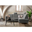 ECKSOFA in Chenille Dunkelgrau  - Dunkelgrau/Schwarz, MODERN, Holz/Textil (241/184cm) - Carryhome