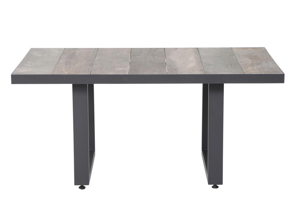 LOUNGEGARNITUR 4-teilig   72/103/83 cm Aluminium  - Grau, Basics, Keramik/Kunststoff (72/103/83cm) - Siena Garden
