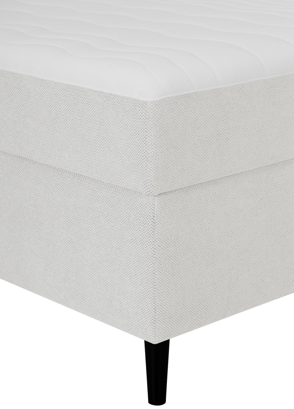 BOXBETT 120/200 cm  in Creme  - Creme/Schwarz, KONVENTIONELL, Textil (120/200cm) - P & B