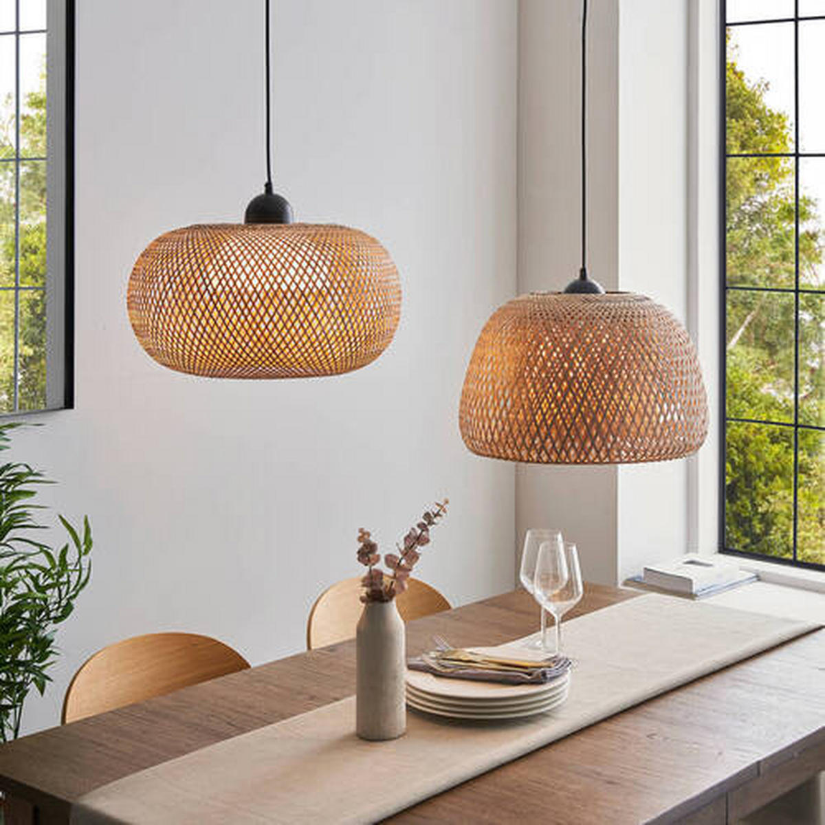 HÄNGELEUCHTE 42/154 cm  - Goldfarben/Naturfarben, Natur, Holz (42/154cm) - ENDON
