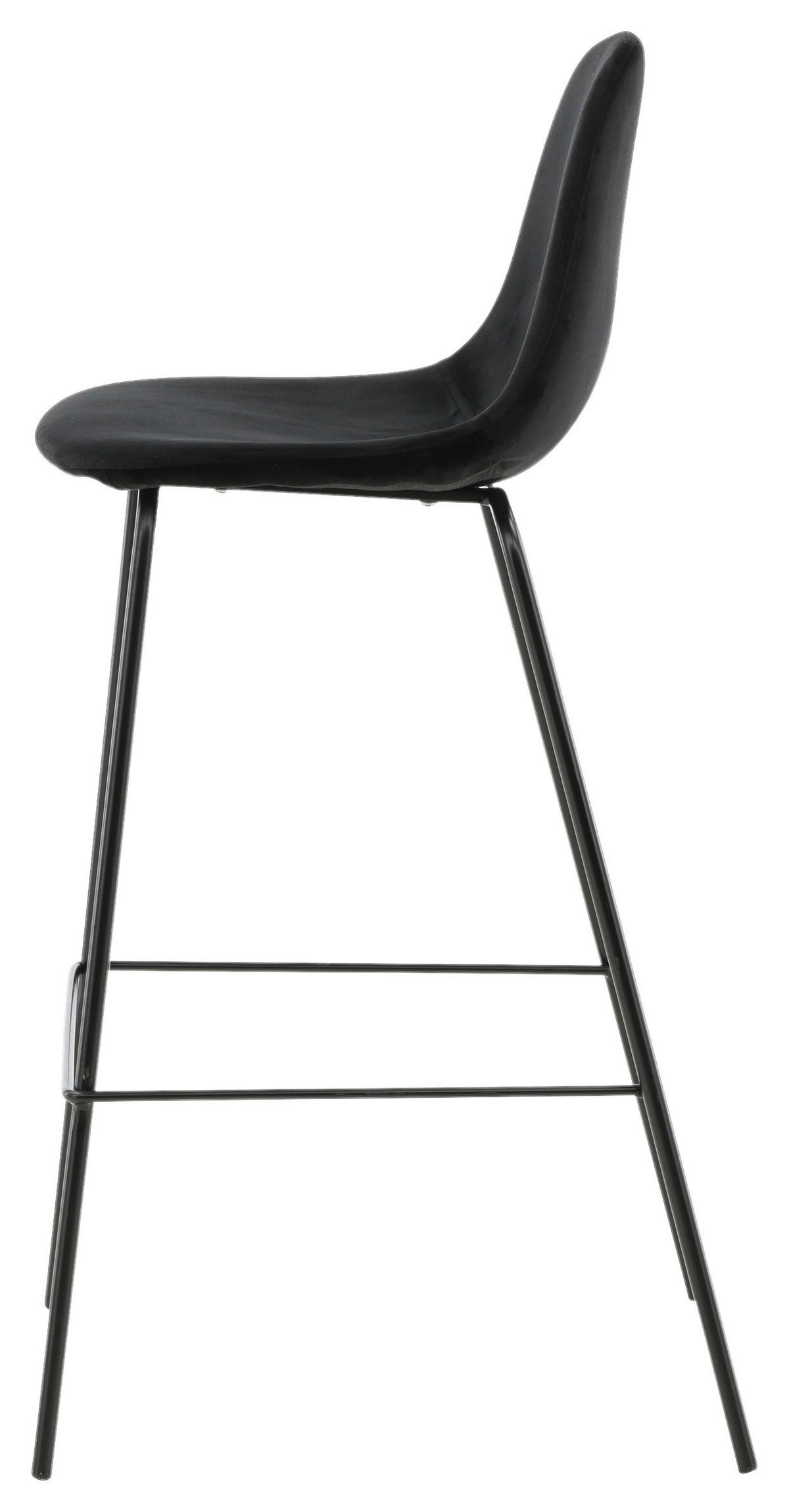BARPALL SET i svart  - svart, Design, metall/textil (41.5/105/43cm) - Livetastic