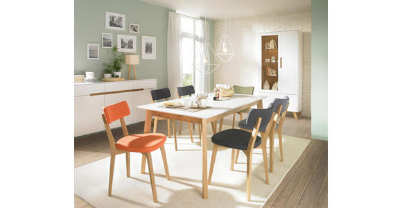 TV-ELEMENT 153/54,5/41 cm - Eichefarben/Weiß, Design, Holz/Holzwerkstoff (153/54,5/41cm) - Hom`in