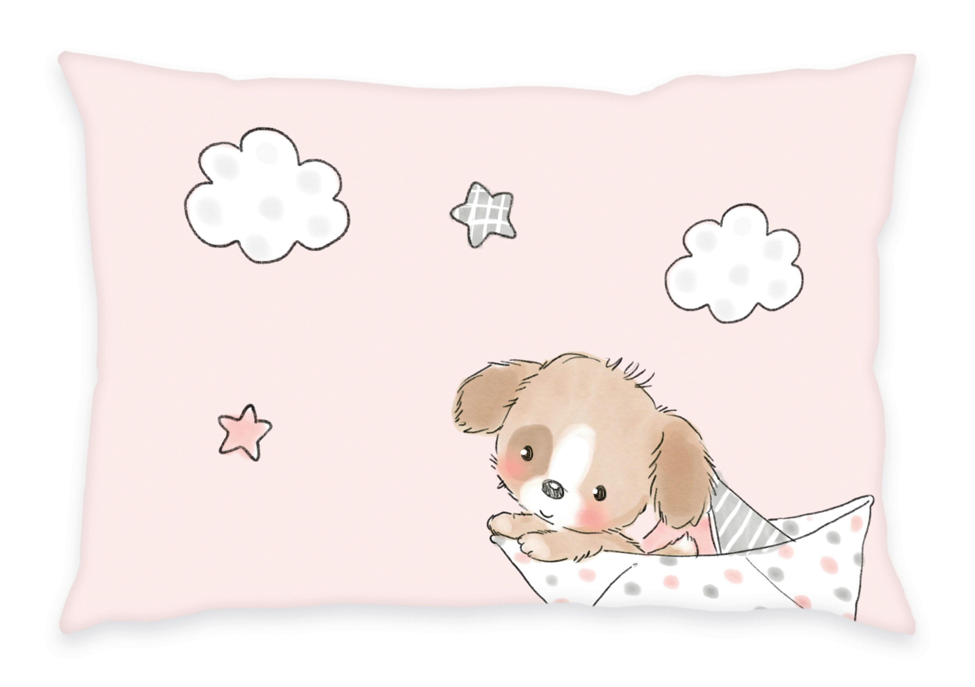 Kleiner Hund Baby-Bettwäsche Flanell 100x135 Kinderbettzeug Sweet Puppy Herding 