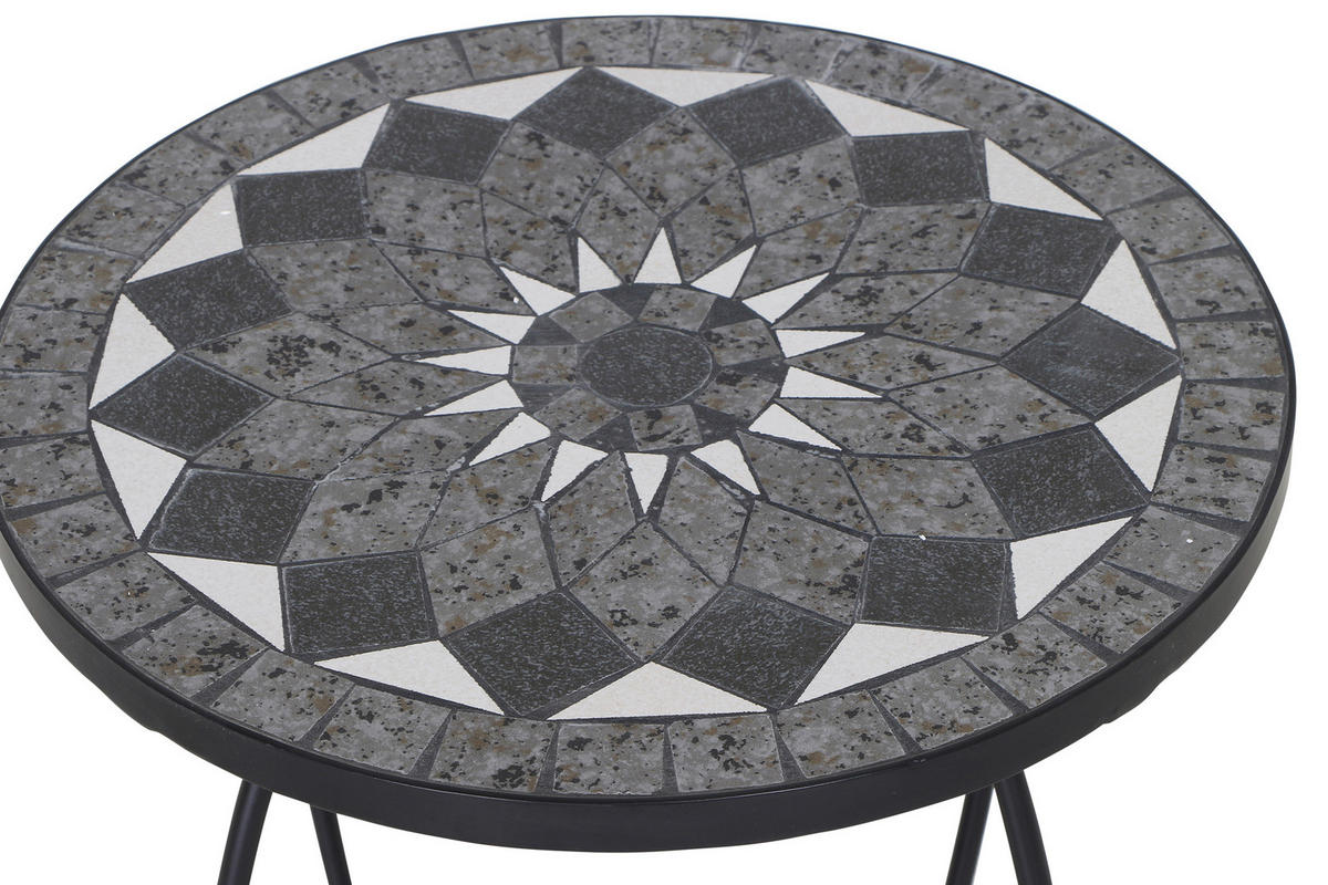 BLUMENSTÄNDER Metall, Keramik  - Schwarz, KONVENTIONELL, Keramik/Metall (41/41/59cm) - Siena Garden