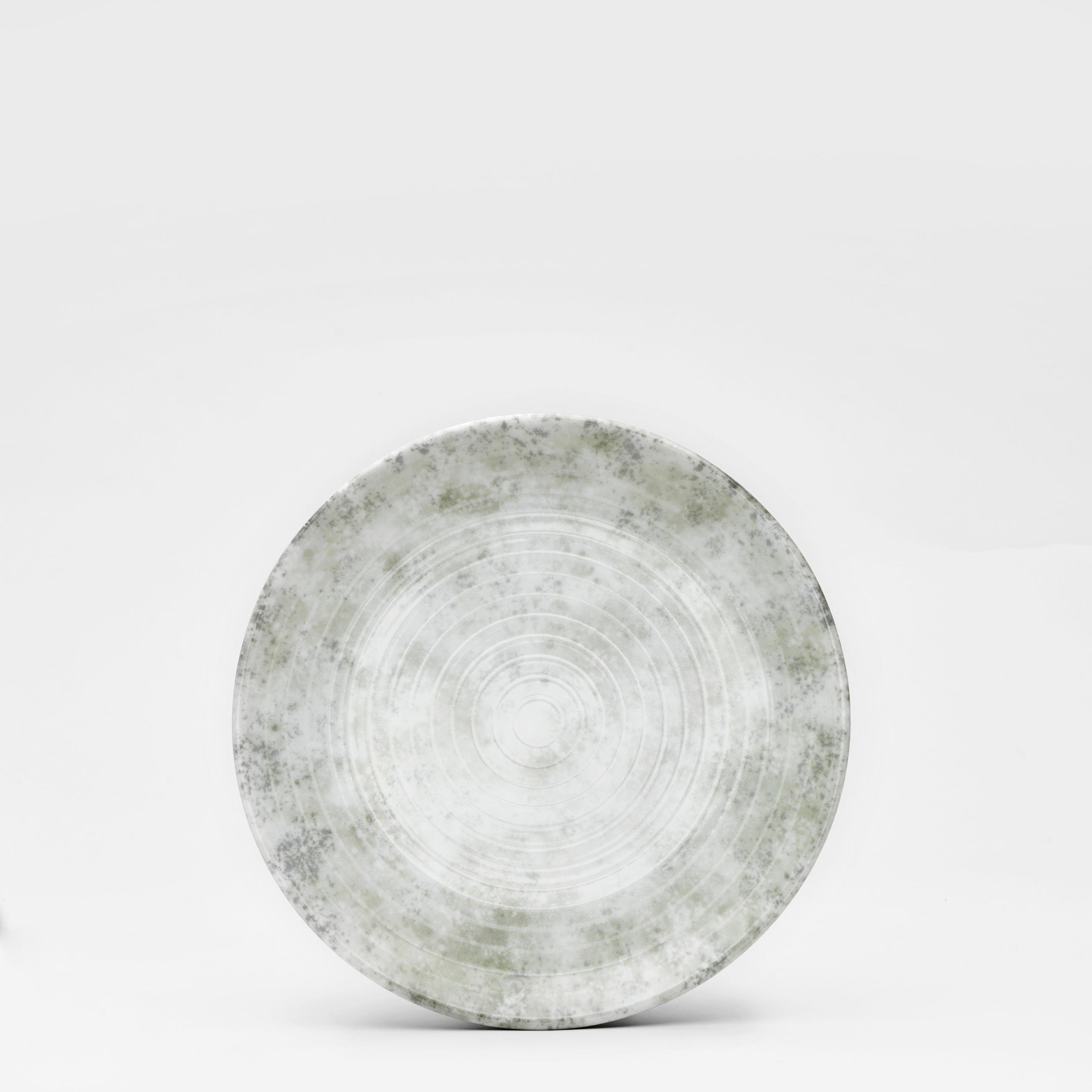 DESSERTTELLER Hellgrau, Weiß, Grün 6-teilig 21 cm Korfu  - Hellgrau/Weiß, Basics, Keramik (21cm) - Van Well