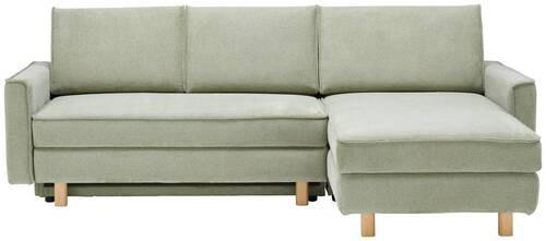 ECKSOFA in Chenille Olivgrün  237/170 cm  - Eichefarben/Olivgrün, KONVENTIONELL, Holz/Textil (237/170cm) - Sedda