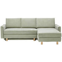 ECKSOFA in Chenille Olivgrün  237/170 cm  - Eichefarben/Olivgrün, KONVENTIONELL, Holz/Textil (237/170cm) - Sedda