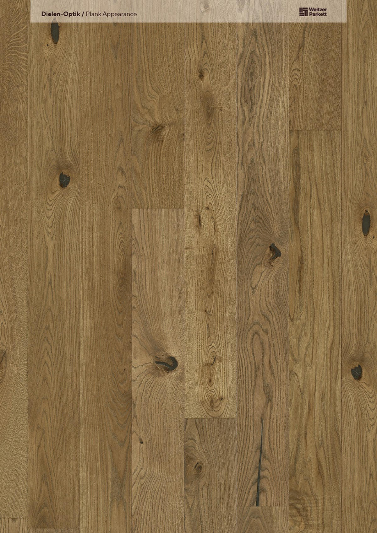 LANDHAUSDIELE, Eiche Mandel Gesund-Diele  per  m² - Eichefarben, Design, Holz (224,5/19,3/1,3cm) - Weitzer Parkett