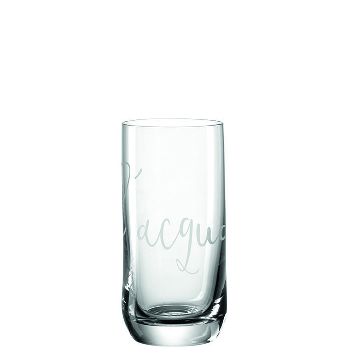 ČAŠA ZA VODU  330 ml  - providno/bela, Osnovno, staklo (6,20/13,20/6,20cm) - Leonardo