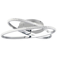 LED-DECKENLEUCHTE Lane 58/9 cm   - Chromfarben, KONVENTIONELL, Metall (58/9cm)