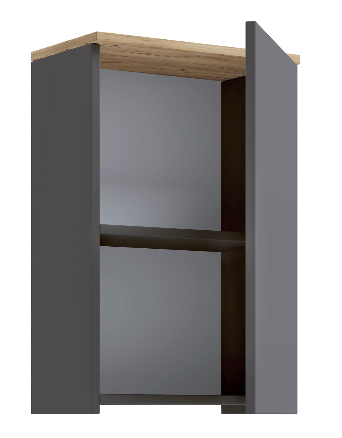HÄNGESCHRANK 40/59/22 cm  - Honigeiche/Anthrazit, Trend, Holzwerkstoff (40/59/22cm) - MID.YOU