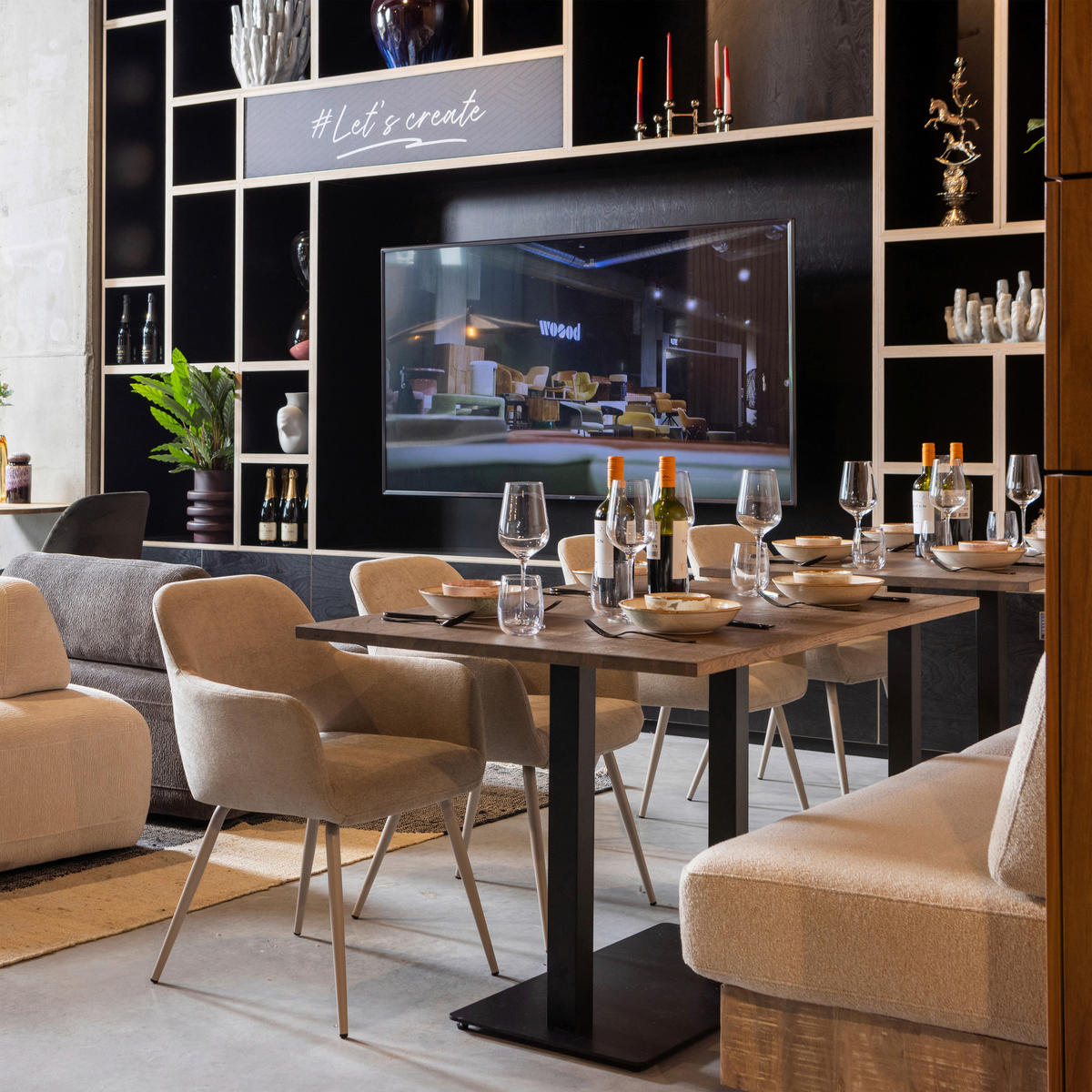 TISCHGESTELL in Metall   - Schwarz, MODERN, Metall (80/72/40cm) - Livetastic