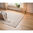 HANDWEBTEPPICH 130/190 cm Beige rechteckig  - Beige, Basics, Textil (130/190cm) - Linea Natura