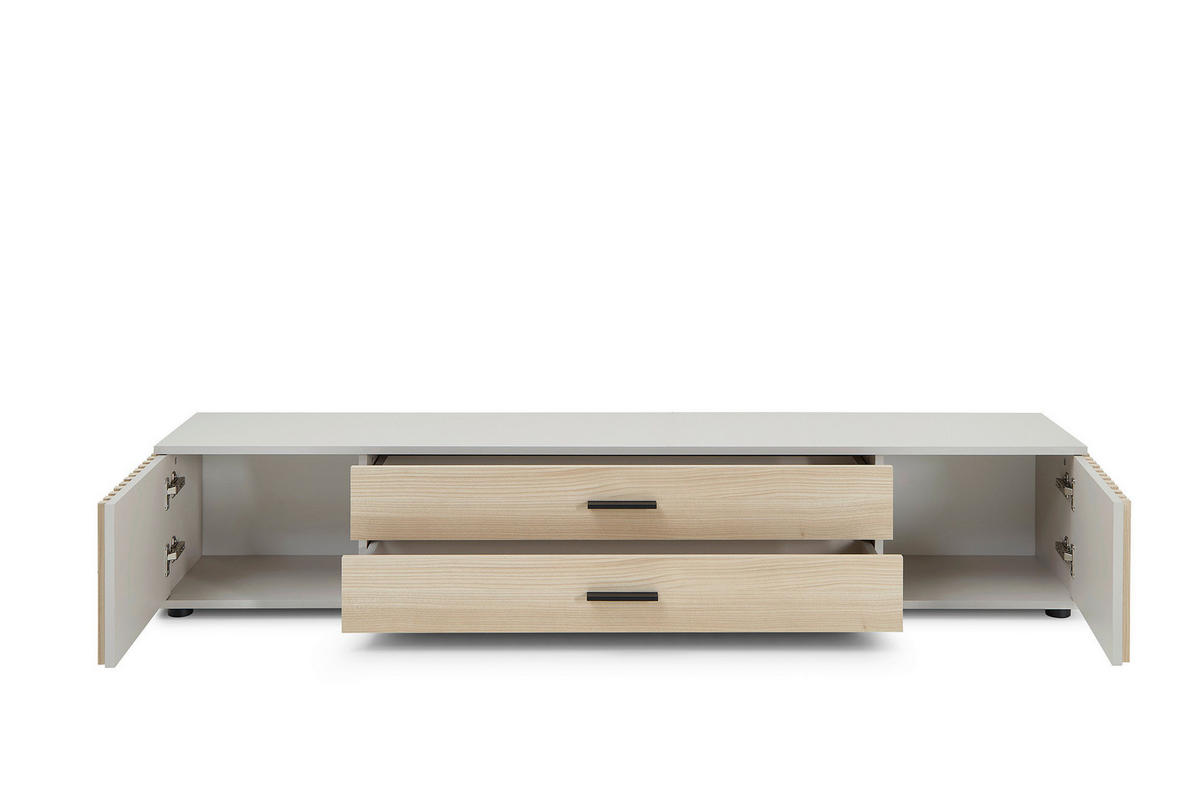 LOWBOARD  in 180/30/30 cm  - Kaschmir/Eichefarben, Design, Holzwerkstoff/Kunststoff (180/30/30cm) - Boxxx