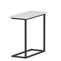 BEISTELLTISCH 64/30/62 cm Narin Beistelltisch Weiß rechteckig  - Schwarz/Weiß, Design, Holzwerkstoff/Metall (64/30/62cm) - Livetastic