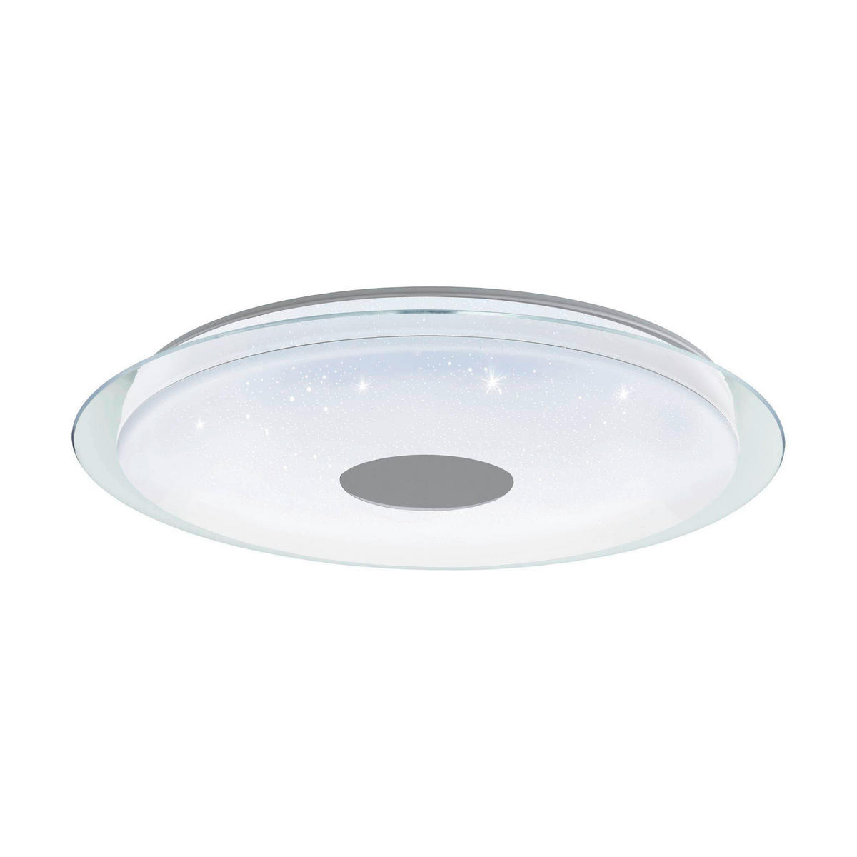 DECKENLEUCHTE 38,1 W  77/9,5 cm    - Chromfarben/Weiss, Basics, Kunststoff/Metall (77/9,5cm) - Eglo