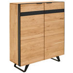 HIGHBOARD  in 121,1/140/42 cm  - Wildeiche/Schwarz, KONVENTIONELL, Holz/Holzwerkstoff (121,1/140/42cm) - Landscape