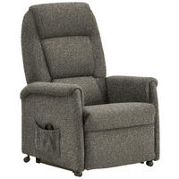 FERNSEHSESSEL in Flachgewebe Graubraun  - Graubraun/Schwarz, KONVENTIONELL, Kunststoff/Textil (69/105/82cm) - Himolla