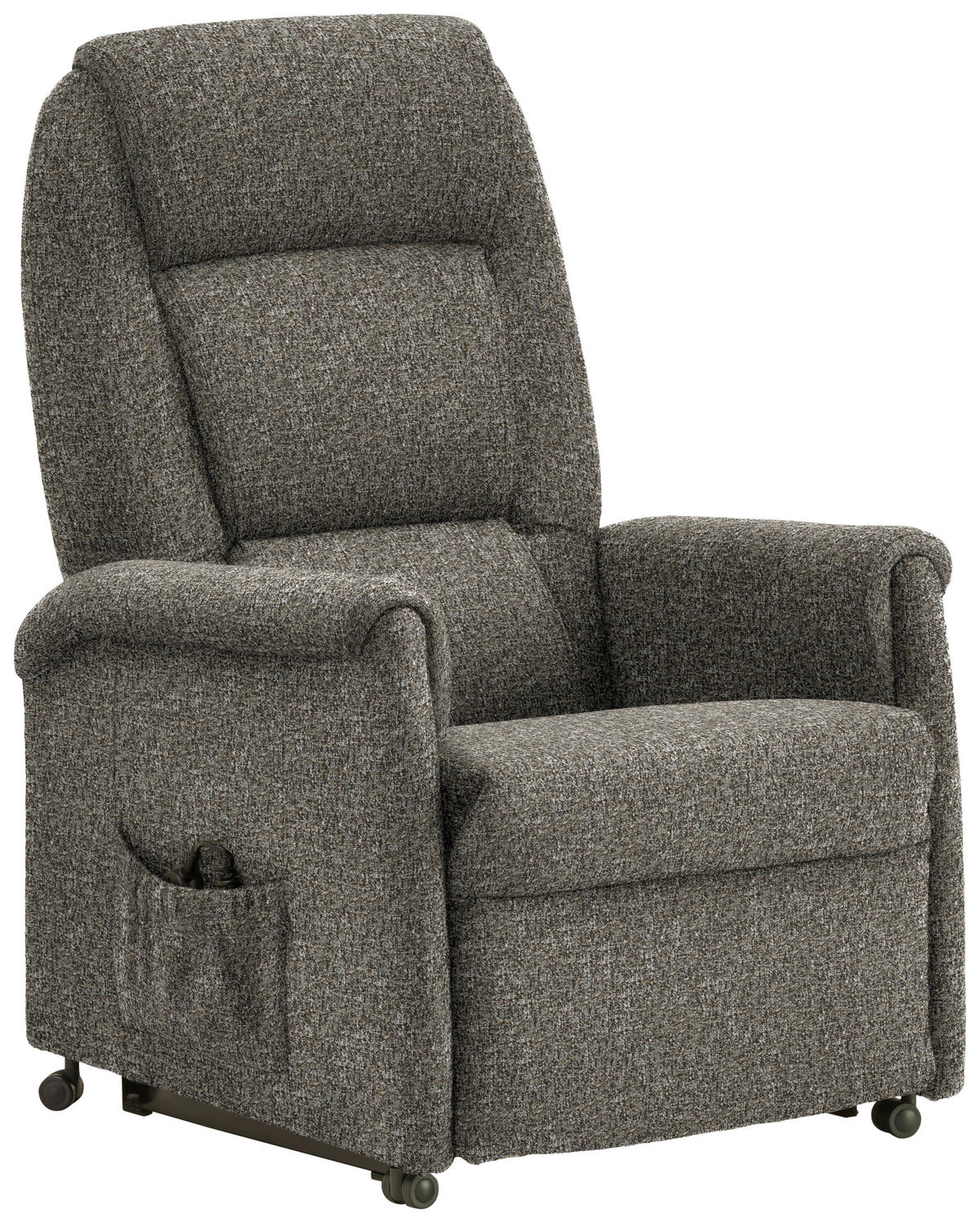 FERNSEHSESSEL in Flachgewebe Graubraun  - Graubraun/Schwarz, KONVENTIONELL, Kunststoff/Textil (69/105/82cm) - Himolla