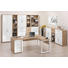 ROLLCONTAINER Sonoma Eiche, Weiß - Silberfarben/Weiß, Design, Kunststoff/Metall (43,8/63/65cm) - Voleo