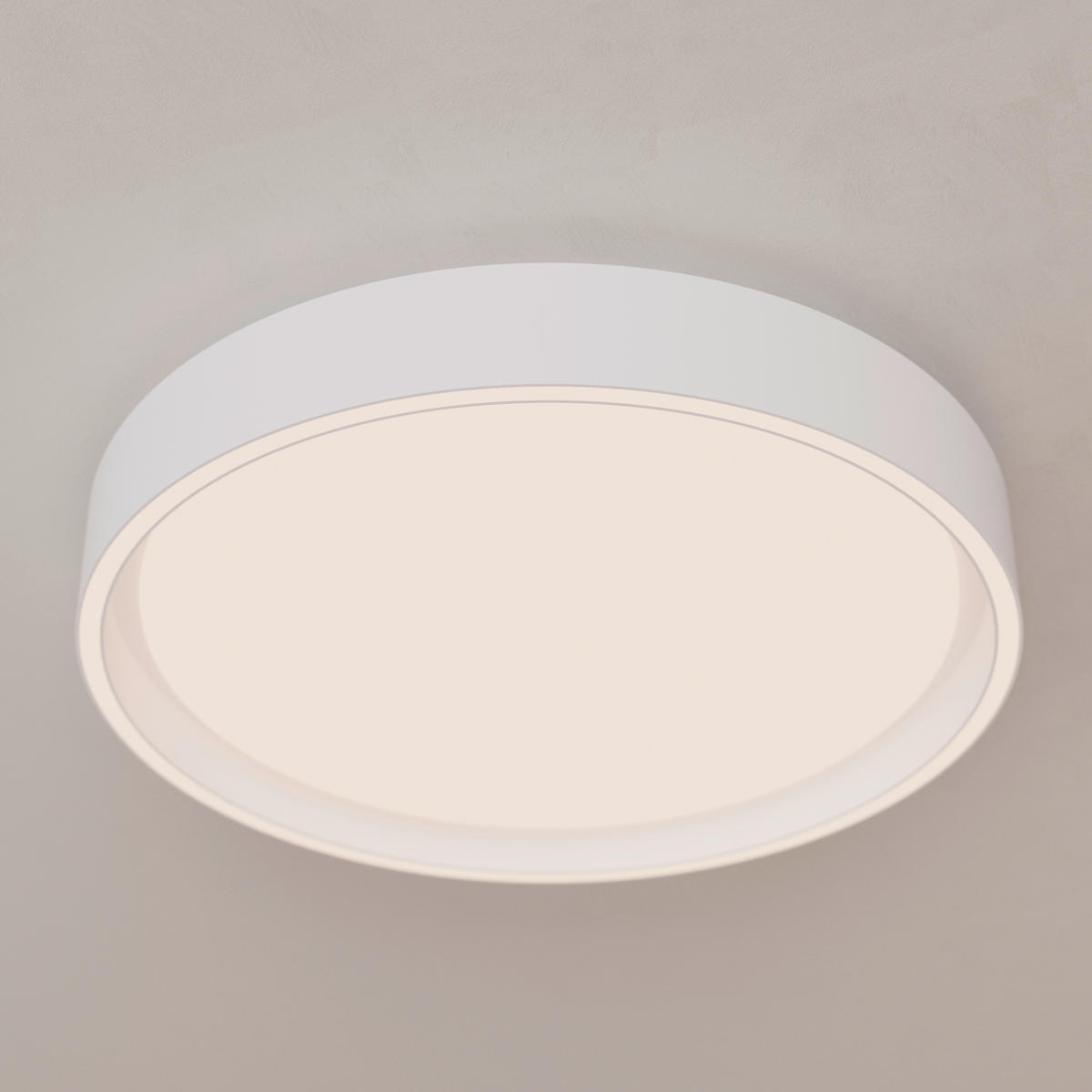 LED-DECKENLEUCHTE Zadar 40/7,5 cm  - Weiß, Design, Kunststoff/Metall (40/7,5cm) - Novel