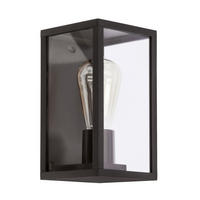 VÄGGLAMPA FÖR UTOMHUS - svart, Basics, metall (12/13/22cm)