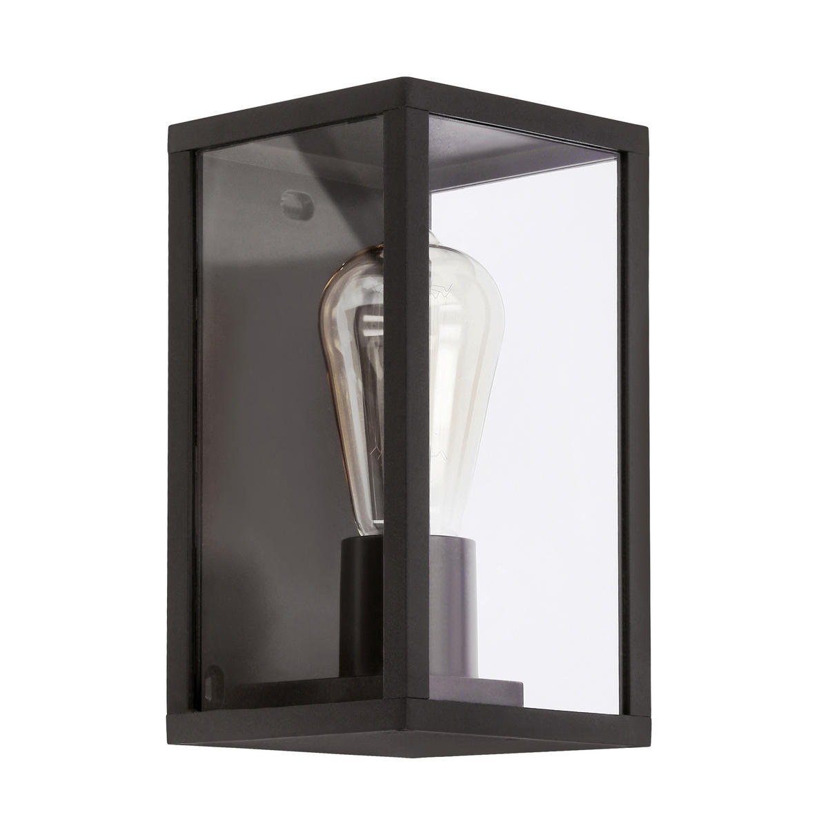 VÄGGLAMPA FÖR UTOMHUS - svart, Basics, metall (12/13/22cm)