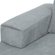 ECKSOFA  in Cord Hellgrau  170/285 cm  - Hellgrau/Schwarz, KONVENTIONELL, Textil/Metall (170/285cm) - Carryhome
