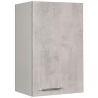 KÜCHENOBERSCHRANK 45/72/35 cm  in Hellgrau  - Edelstahlfarben/Hellgrau, MODERN, Holzwerkstoff (45/72/35cm) - Nobilia