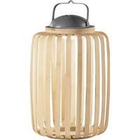 AKKU-TISCHLEUCHTE Clamp 24/42 cm  - Eschefarben, Natur, Holz (24/42cm) - Fabas Luce