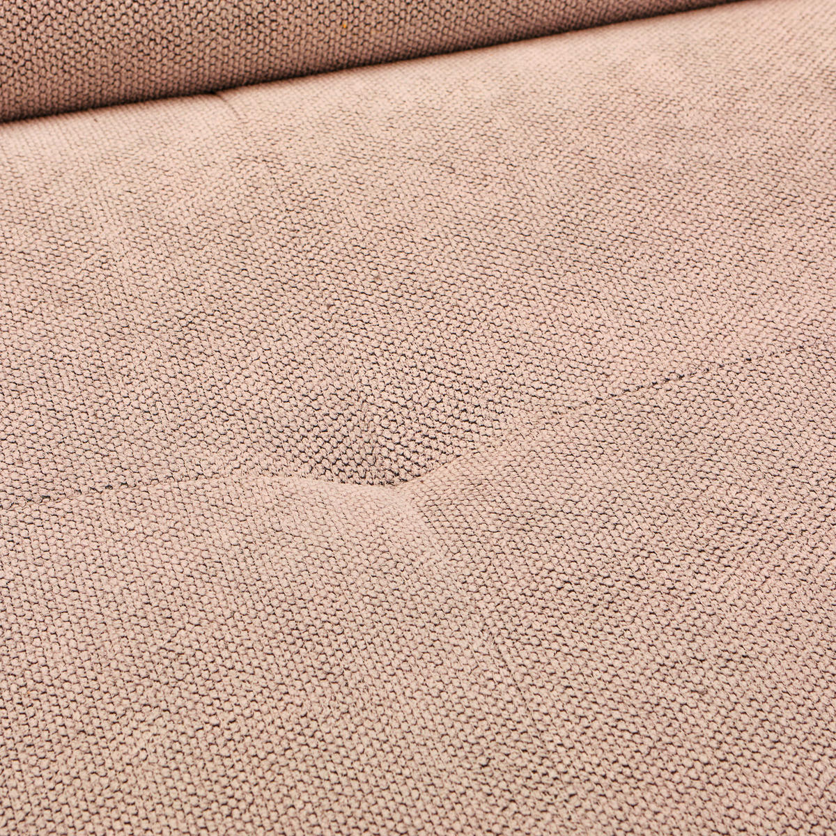 ECKSOFA in Webstoff Altrosa  - Schwarz/Altrosa, Design, Textil/Metall (235/280cm) - Hom`in