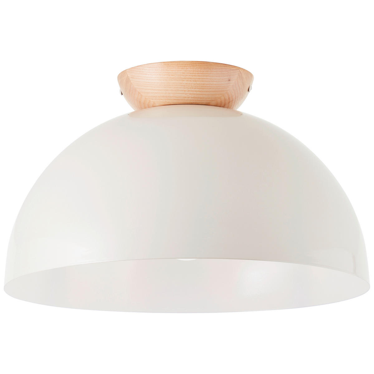 DECKENLEUCHTE  35/31 cm    - Hellbraun/Hellgrau, Design, Holz/Metall (35/31cm) - Brilliant