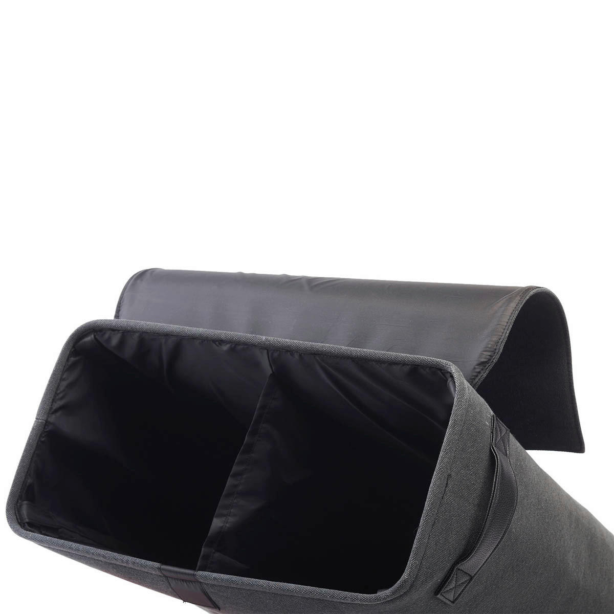 WÄSCHEKORB - Dunkelgrau/Grau, Basics, Textil (50/25/60cm) - Aquanova