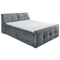 BOXSÄNG 180/200 cm  i antracit  - svart/antracit, Modern, trämaterial/textil (180/200cm) - MID.YOU