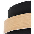 DECKENLEUCHTE  37/18 cm    - Schwarz, MODERN, Holz/Kunststoff (37/18cm) - Novel