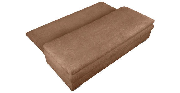 SCHLAFSOFA  in Struktur Rostfarben  - Rostfarben/Schwarz, KONVENTIONELL, Kunststoff/Textil (195/93/83cm) - Carryhome