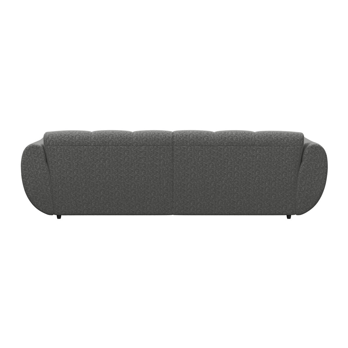 ECKSOFA Chenille Anthrazit  - Anthrazit/Schwarz, Trend, Kunststoff/Textil (280/178cm) - MID.YOU
